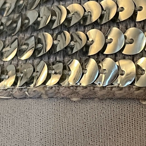 Vintage 60s Gray Long Sleeve Evening Dress - Picture 6 of 8